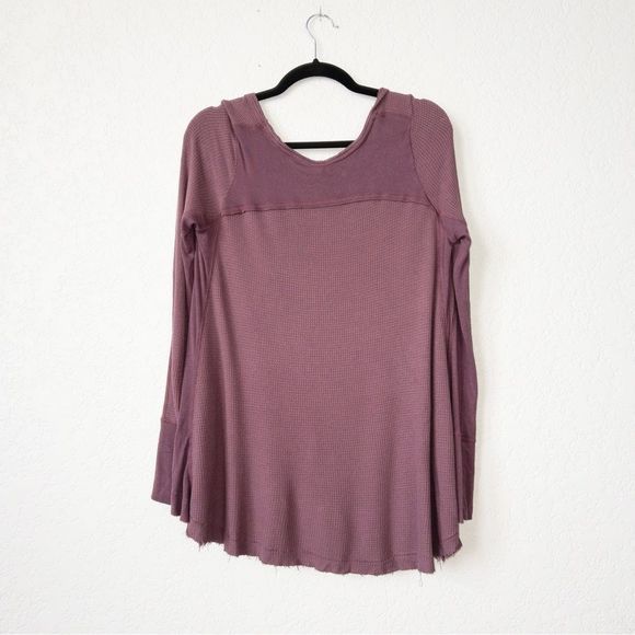 We The Free x Free People Twilight Mauve Malibu Thermal Long Sleeve Size Small - Picture 7 of 7
